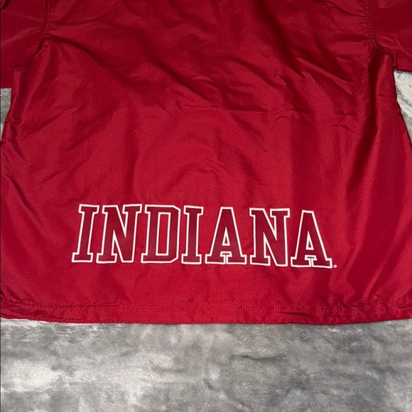 NWOT Champion Small Red Indiana University Hooded Windbreaker - Picture 6 of 7